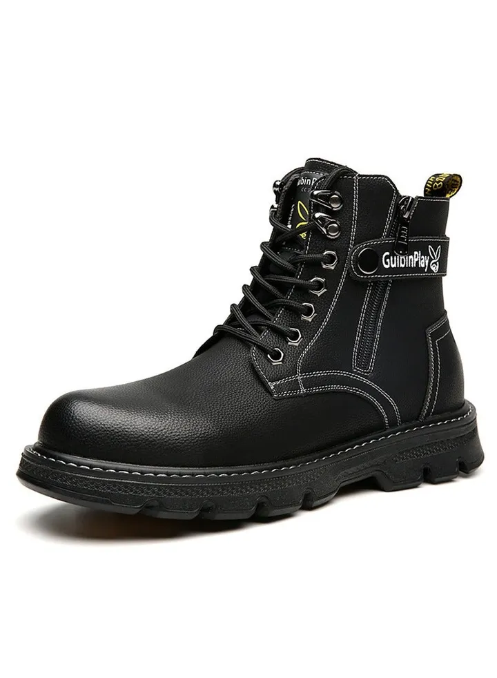New Men's Casual Leather Boots