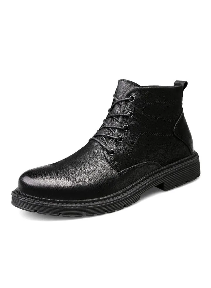 New Men's Casual Leather Boots