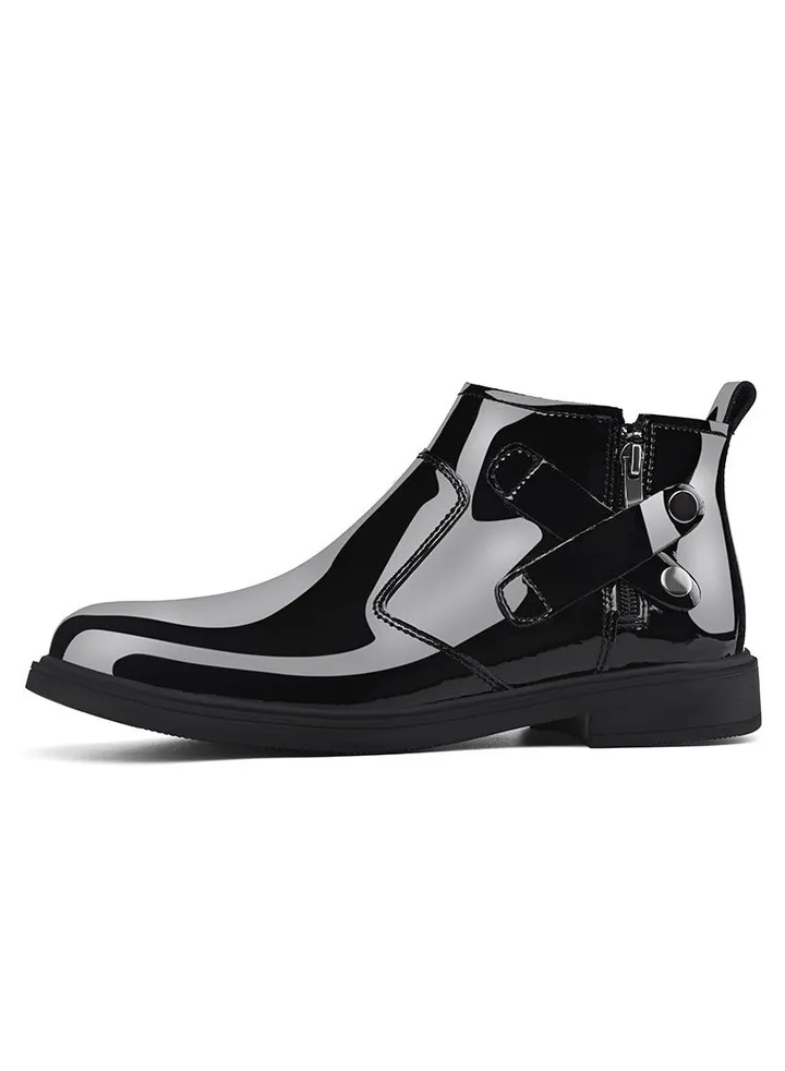 New Men's Casual Leather Boots