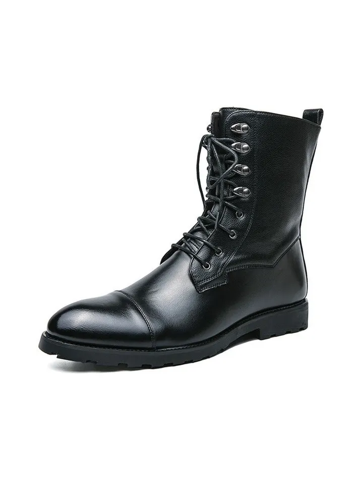 New Men's Casual Leather Boots