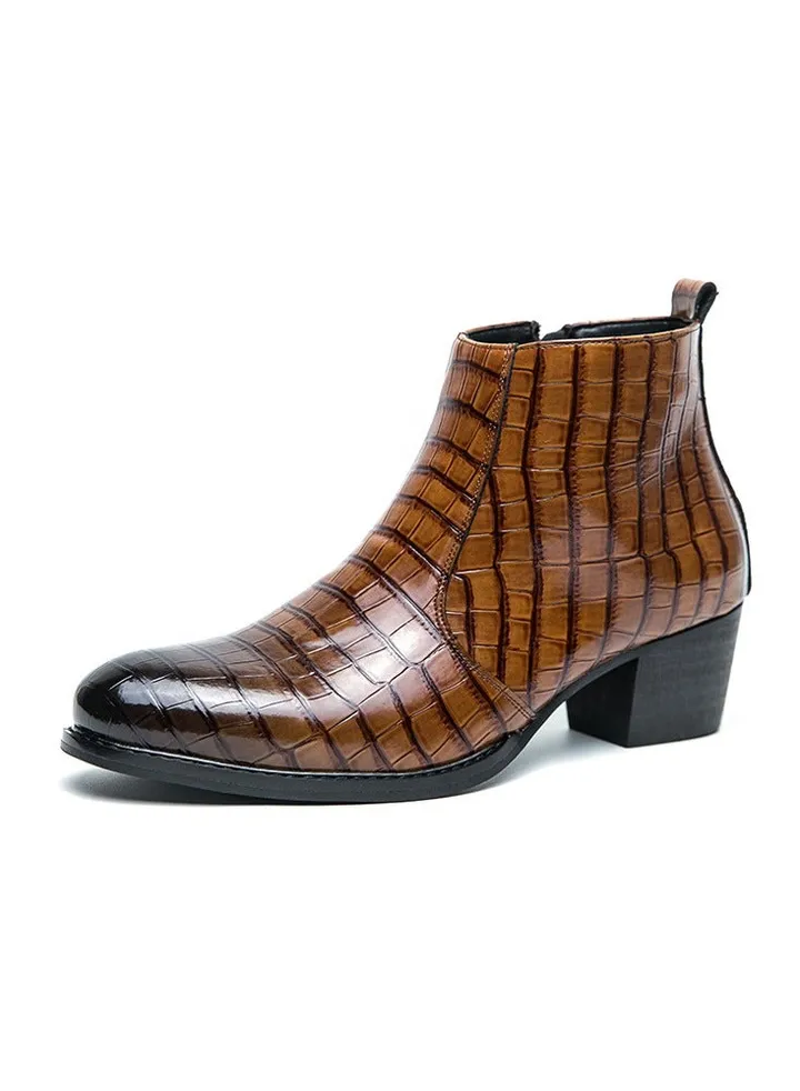 New Men's Casual Leather Boots