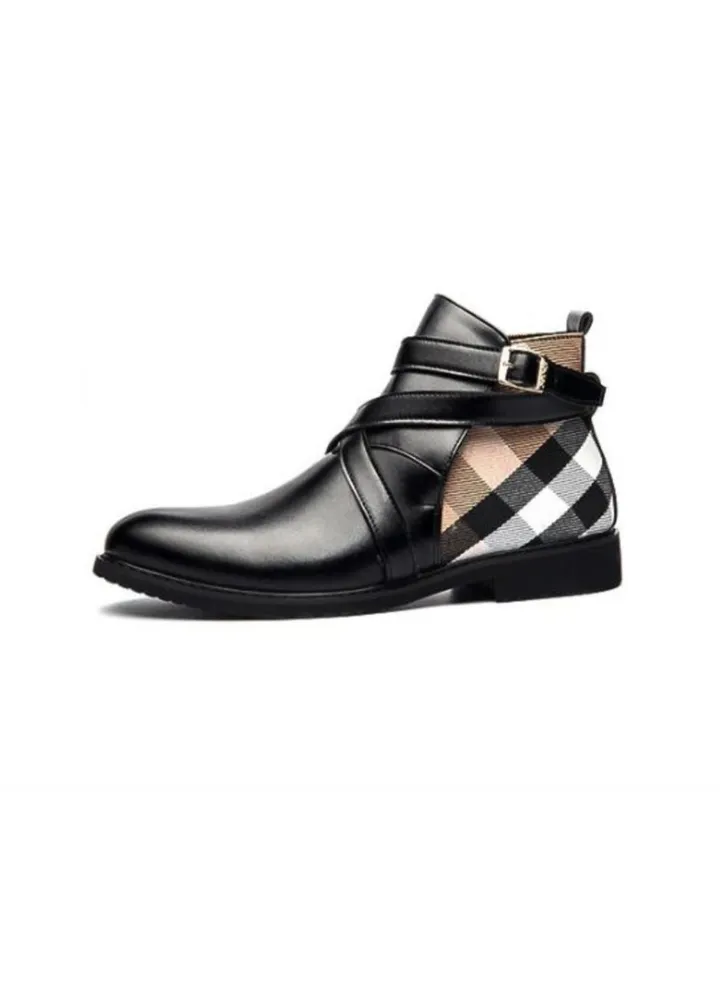New Men's Casual Leather Boots