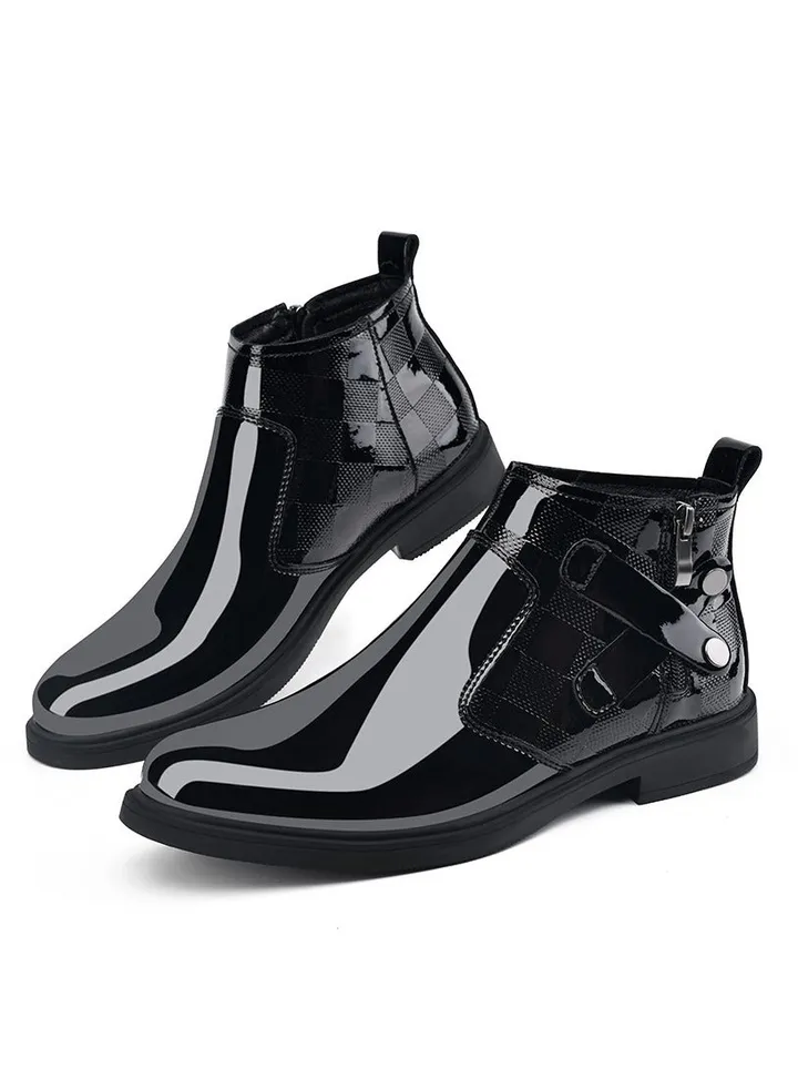 New Men's Casual Leather Boots