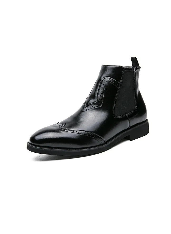 New Men's Casual Leather Boots