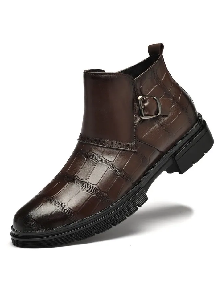 New Men's Casual Leather Boots