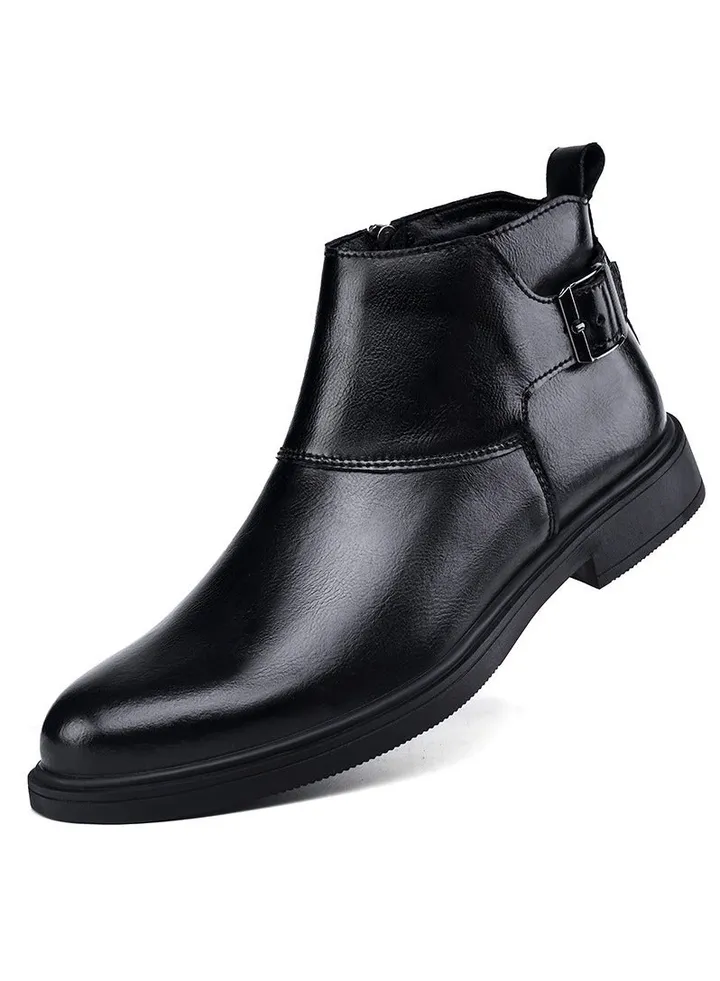 New Men's Casual Leather Boots