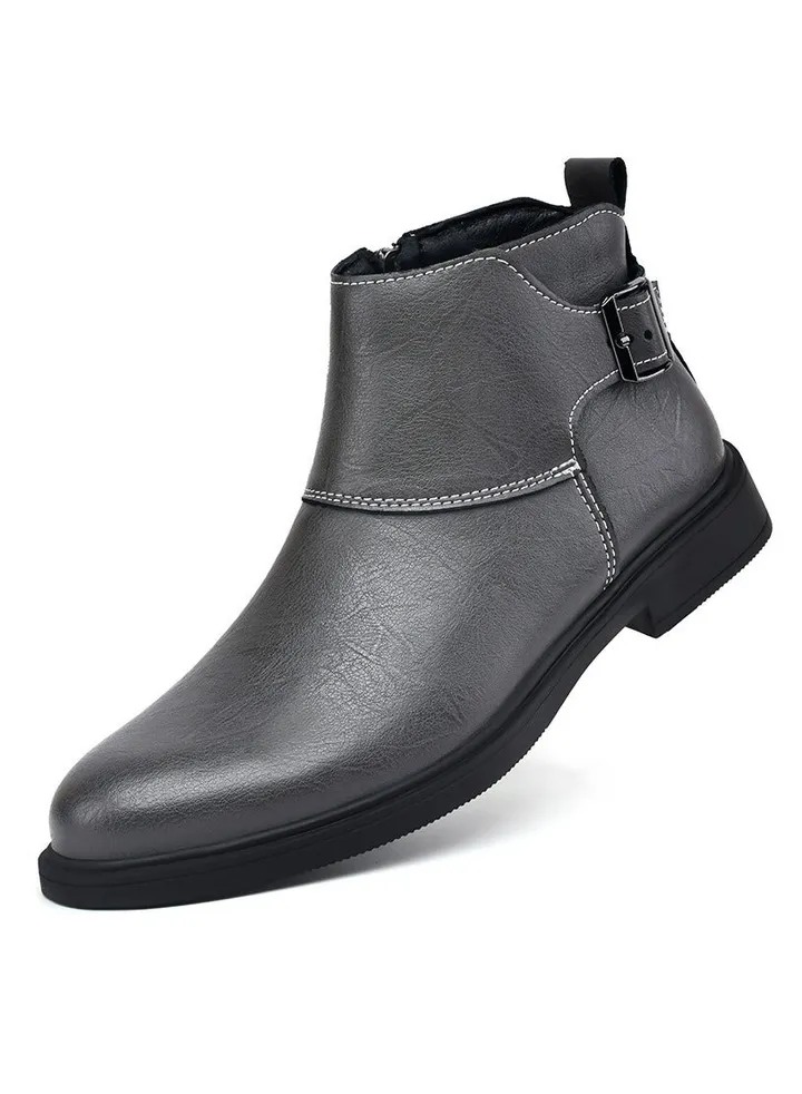 New Men's Casual Leather Boots