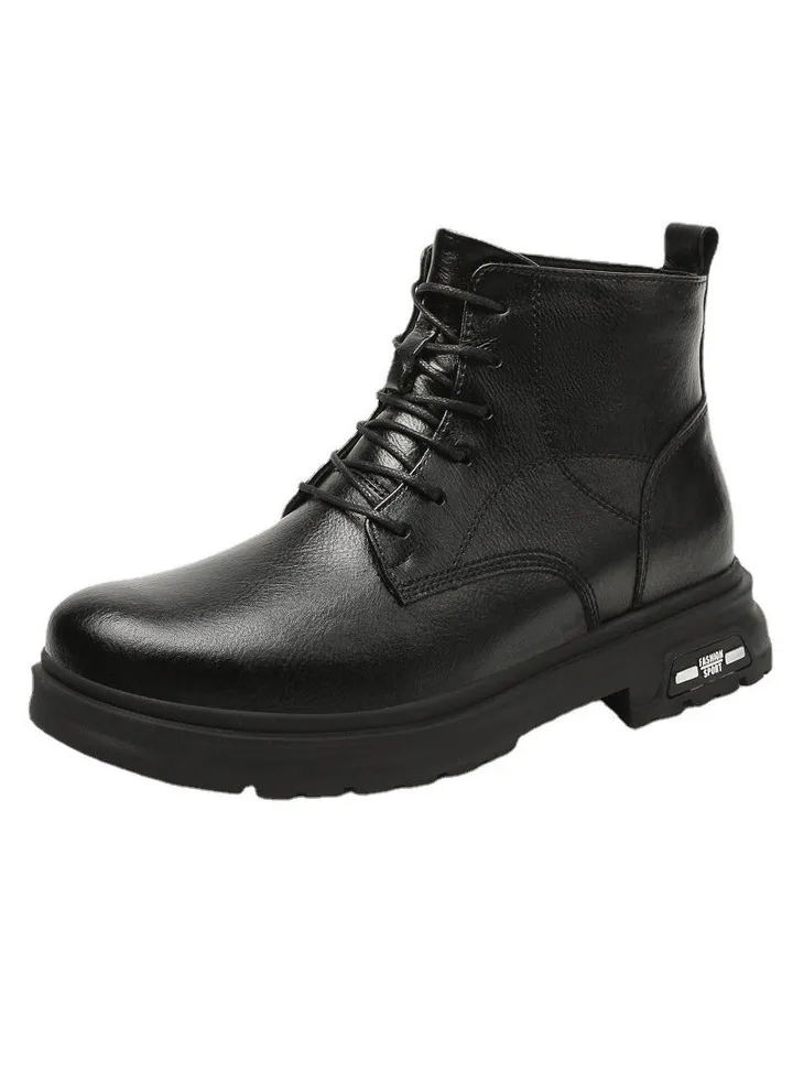 New Men's Casual Leather Boots