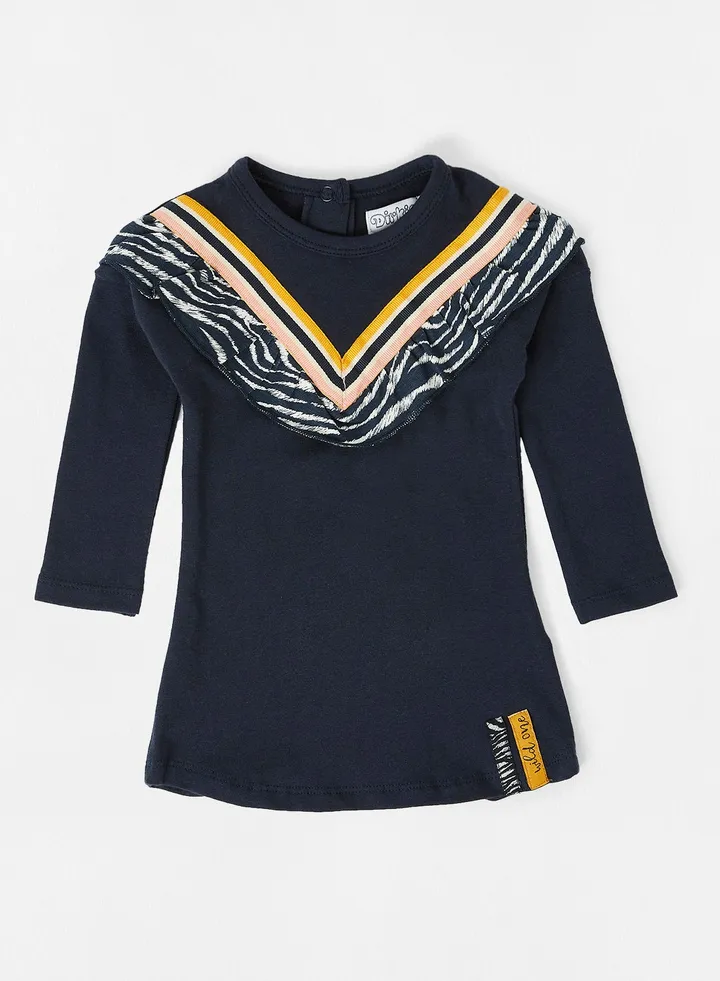Baby/Kids Long Sleeve Dress Navy