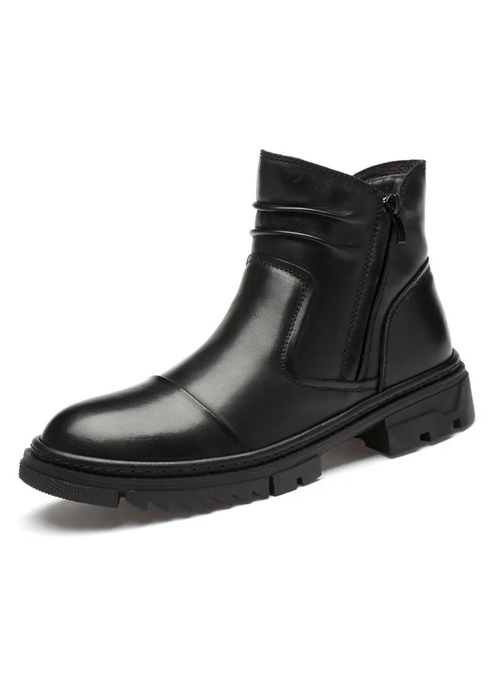New Men's Casual Leather Boots