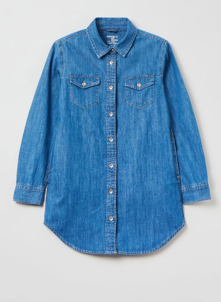 Youth Denim Shirt Dress