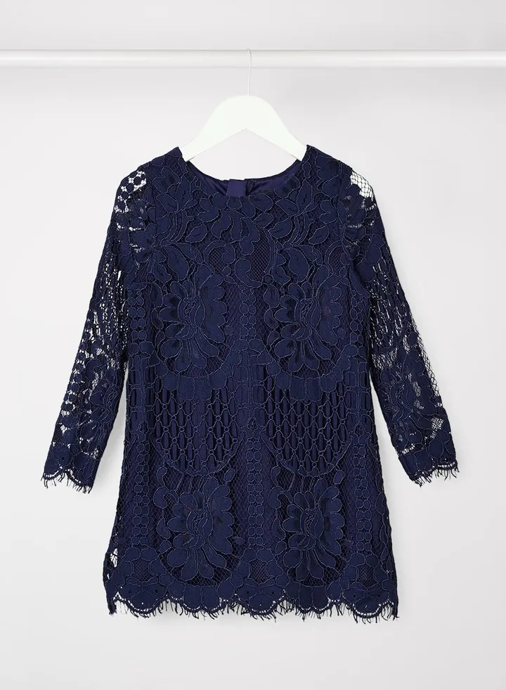 Kids/Teen Sofia Lace Dress Navy