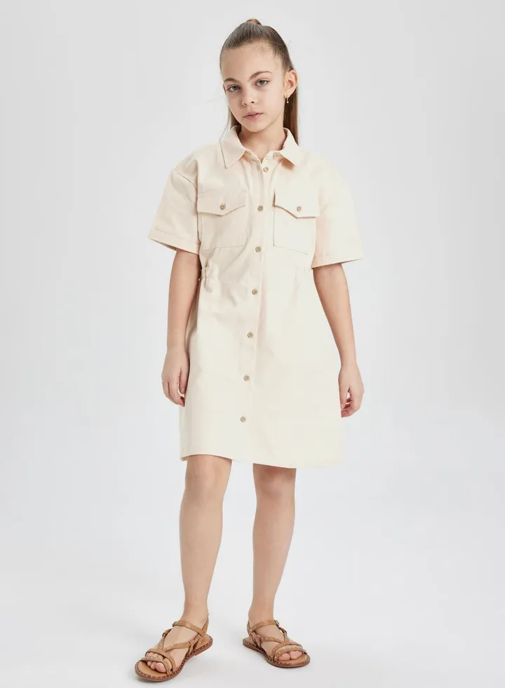 Regular Fit Gabardine Woven Dress