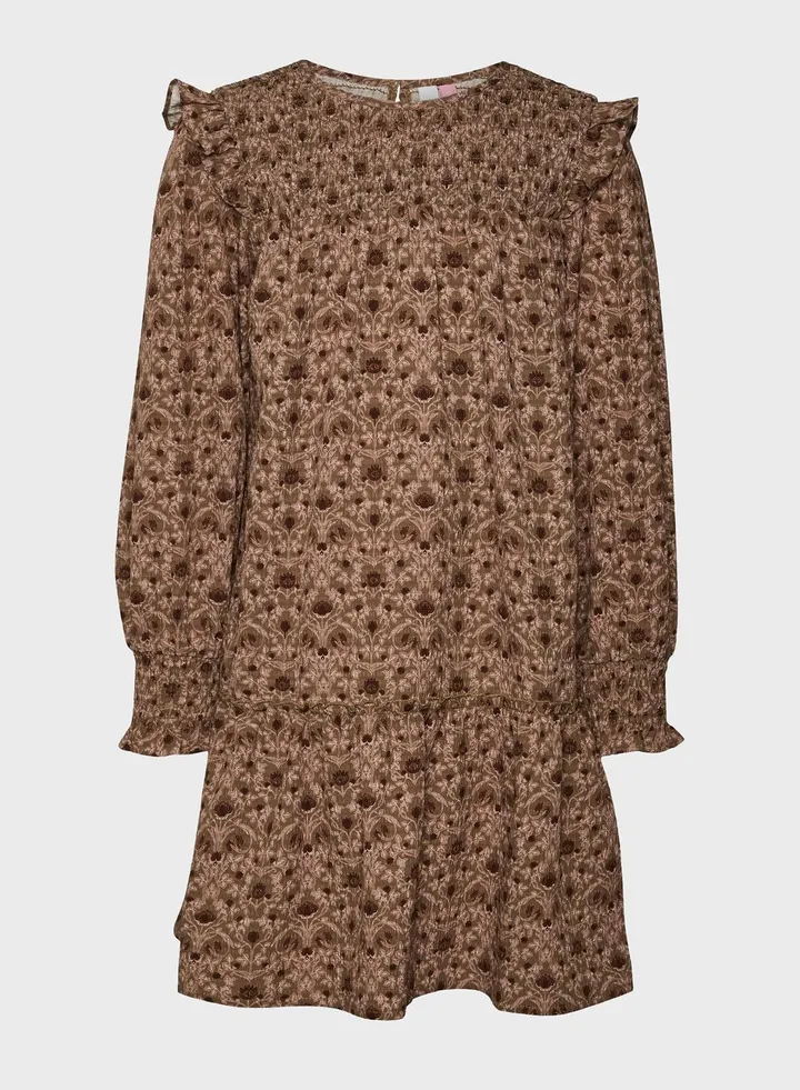 Kids Floral Print Midi Dress