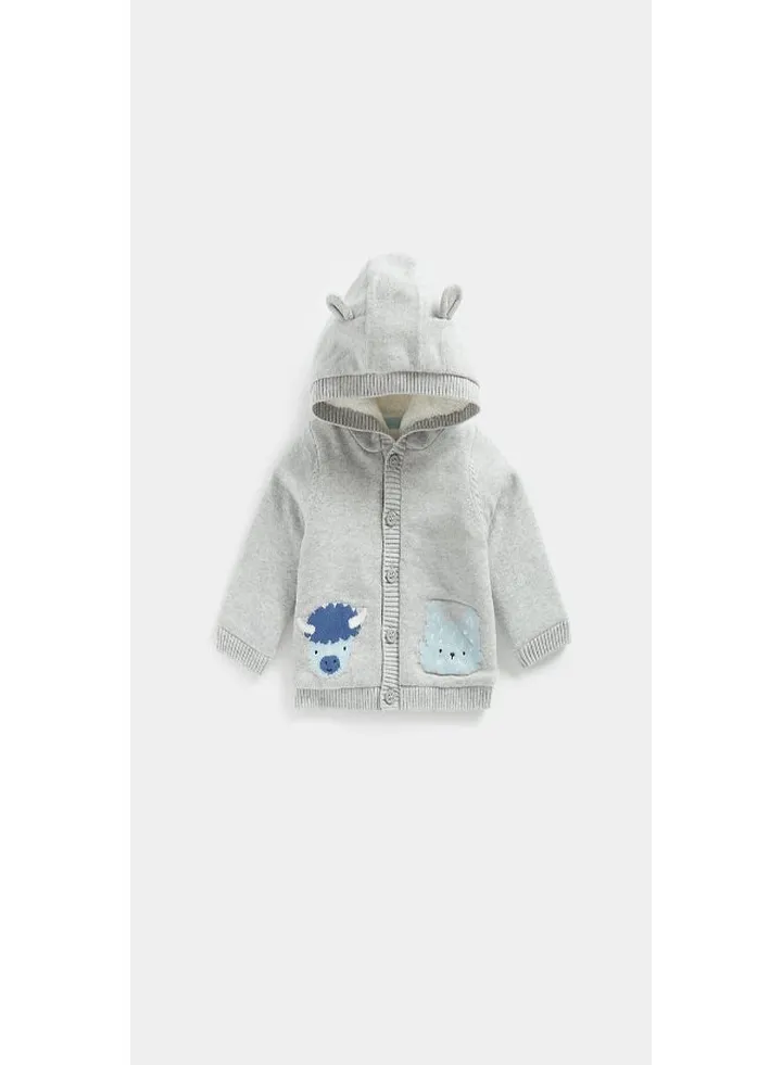 Knitted Borg Lined Hoodie