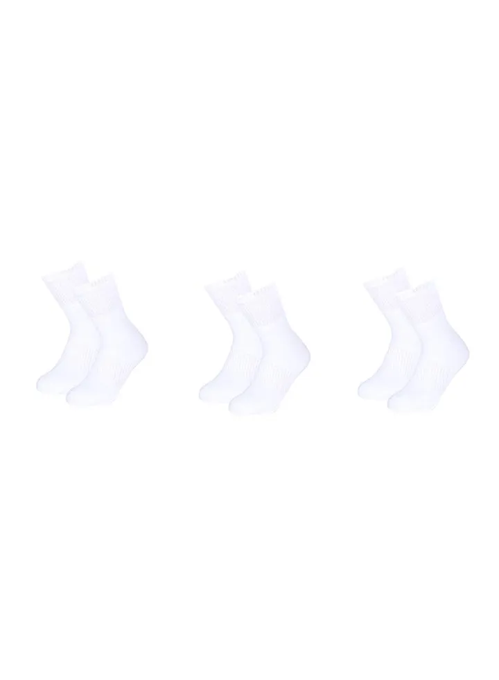 Pack Of 3 Casual Wear Socks White