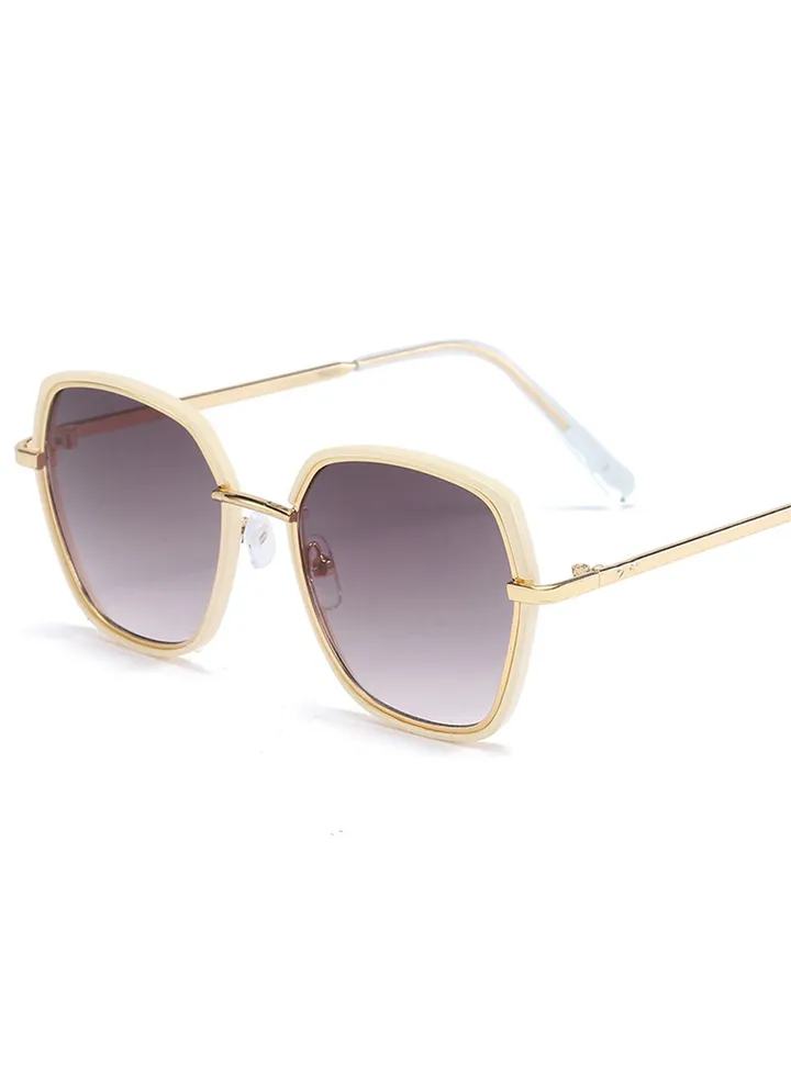 Polarized Oversized Sunglasses for Kids Big Large Frame Sun Glasses UV Protection with Metal Frame for Boys Girls and Children Age 4-8