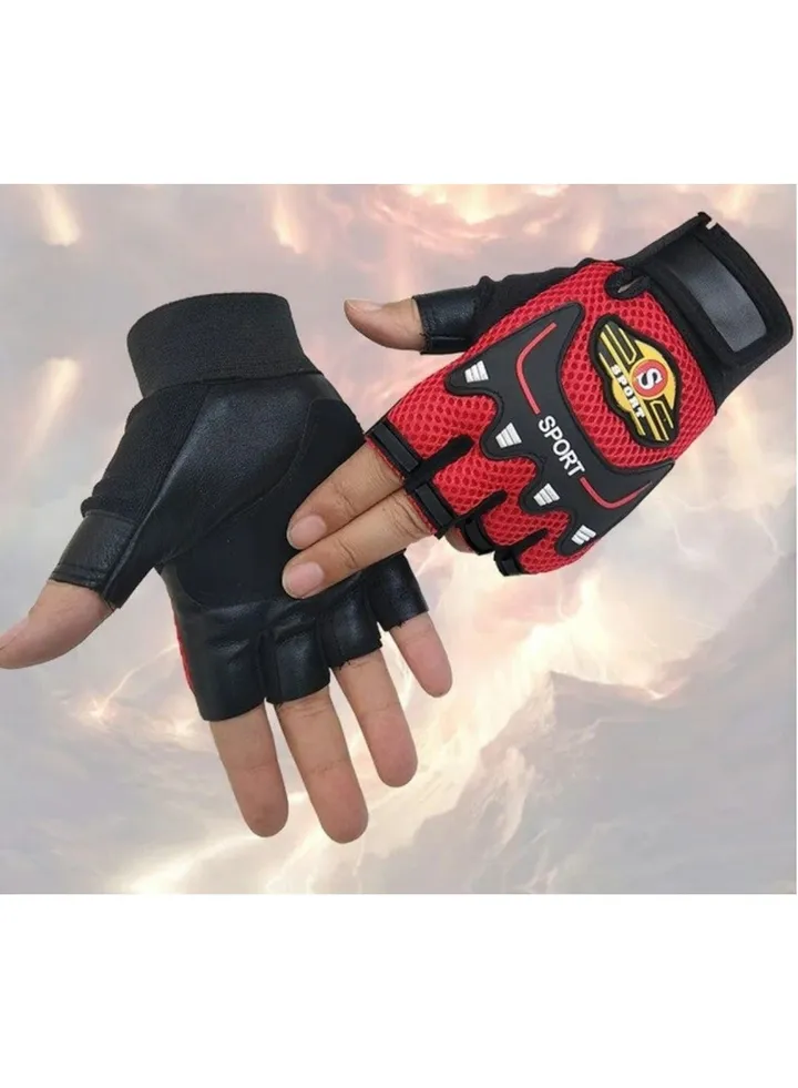 Half finger gloves for gym and motorcycle riding