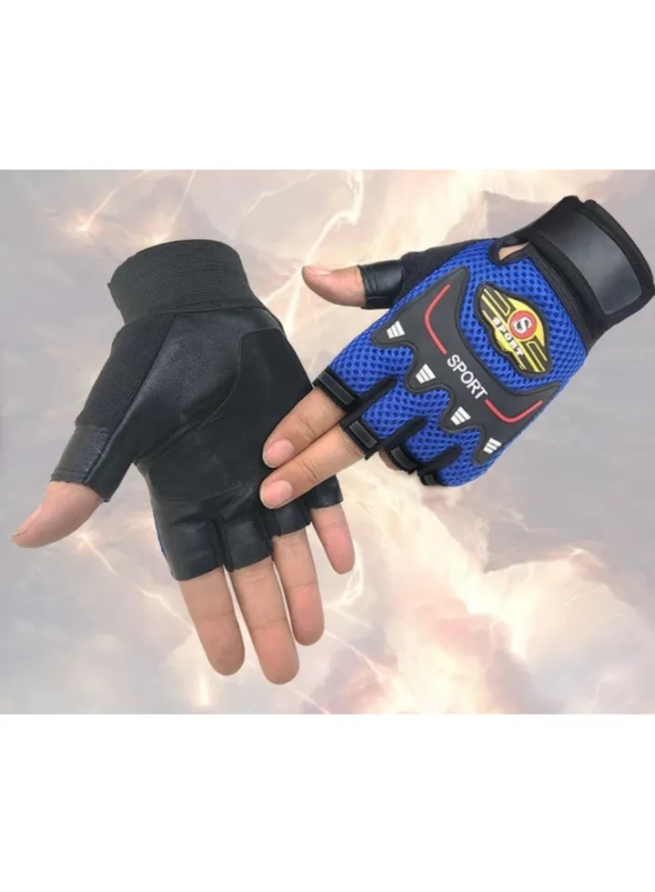 Half finger gloves for gym and motorcycle riding