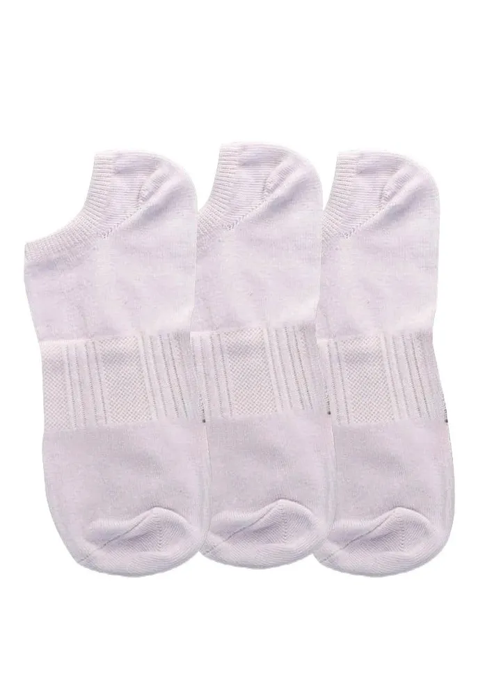 future socks ٍlow cut white pack of 3 Size 31-35 cotton