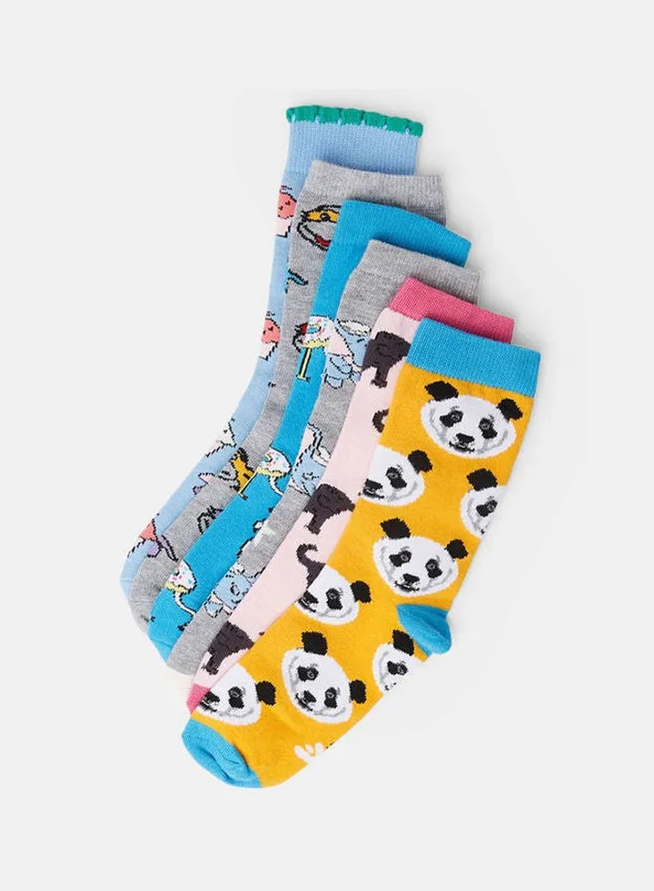 Casual Cotton Socks Multicolour