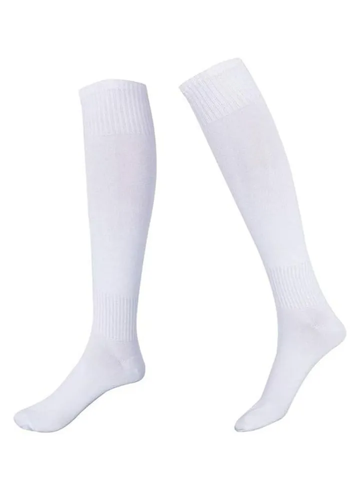 Mens socks Closed Toe Knee High White