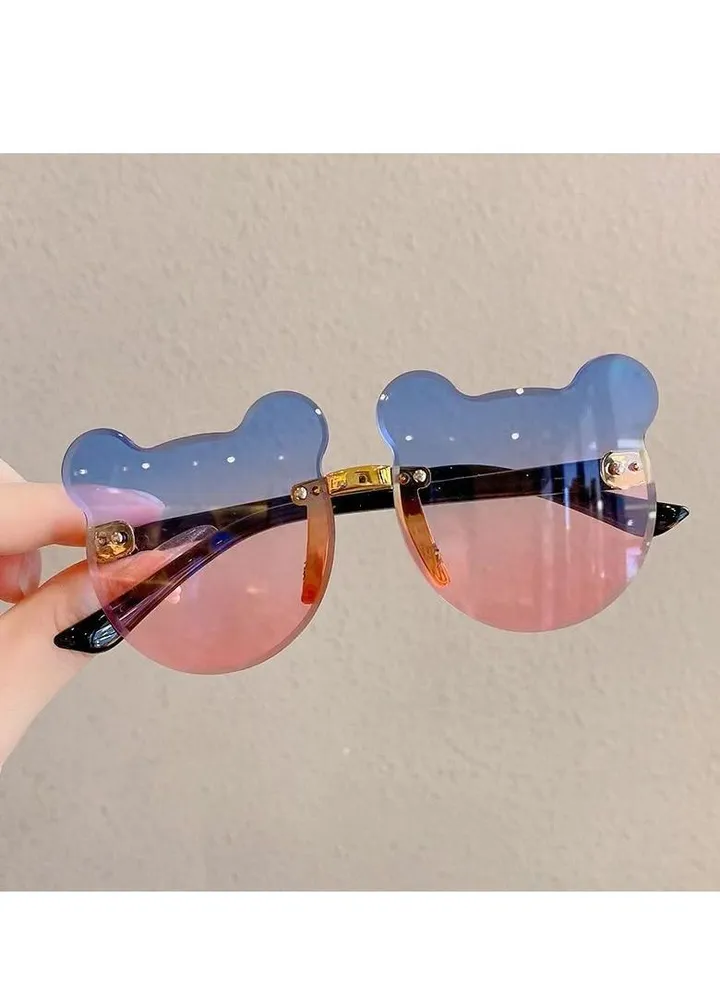 Children's Sunglasses Uv Protection Boys And Girls Super Lovely Baby Glasses Bear Ear Shape Photo Sunglasses