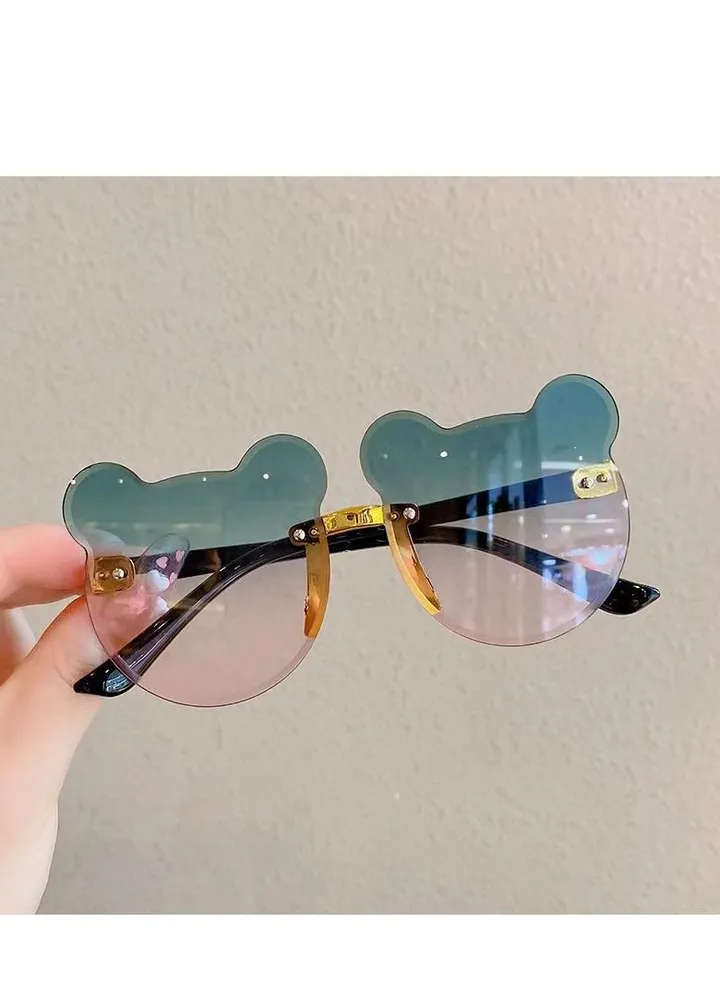Children's Sunglasses Uv Protection Boys And Girls Super Lovely Baby Glasses Bear Ear Shape Photo Sunglasses