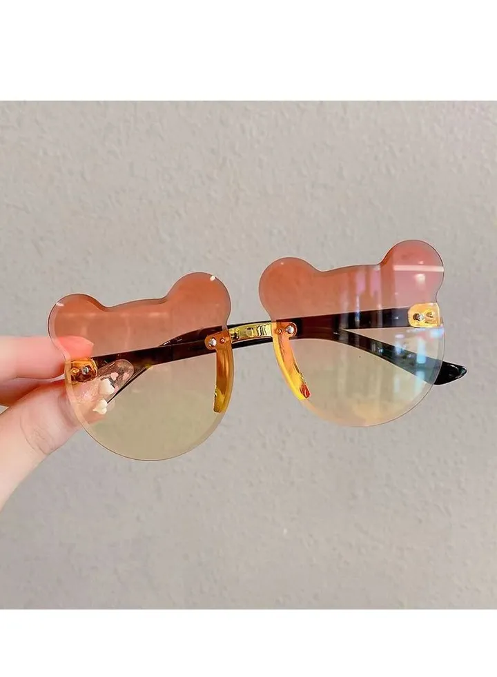 Children's Sunglasses Uv Protection Boys And Girls Super Lovely Baby Glasses Bear Ear Shape Photo Sunglasses