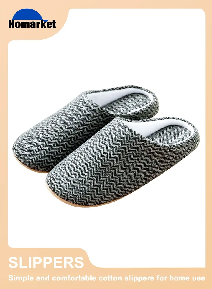 Comfort Slip on Bedroom Slippers for Men and Women Memory Foam Soft House Slippers Warm Plush Non-Slip Loafer Shoes for Indoor and Outdoor