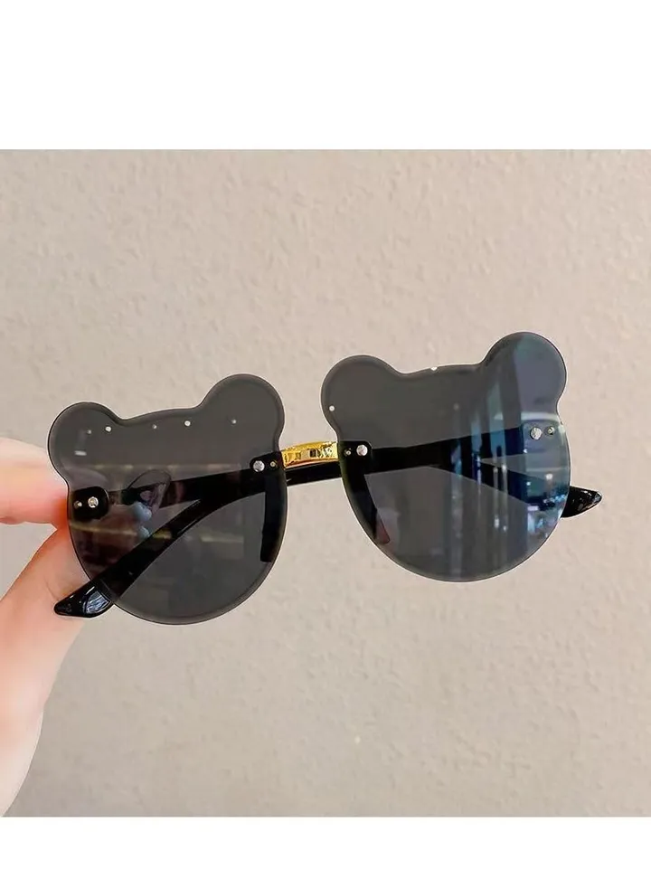 Children's Sunglasses Uv Protection Boys And Girls Super Lovely Baby Glasses Bear Ear Shape Photo Sunglasses