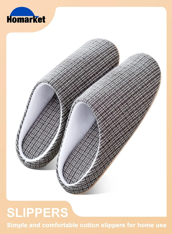 Comfort Slip on Bedroom Slippers for Men and Women Memory Foam Soft House Slippers Warm Plush Non-Slip Loafer Shoes for Indoor and Outdoor
