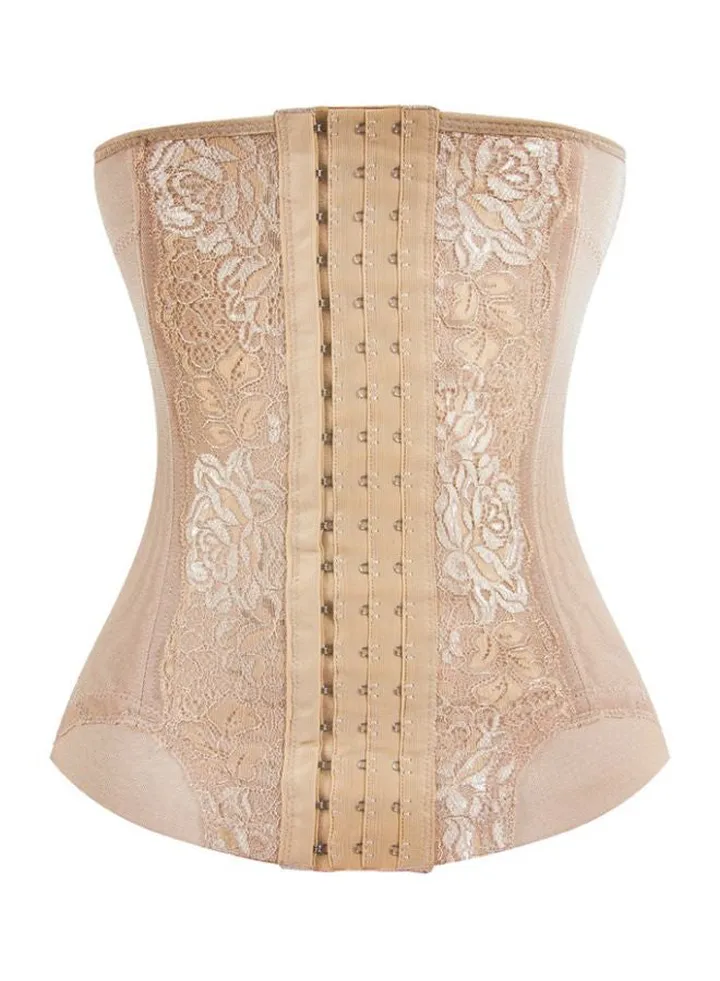 Embroidered Corset Beige