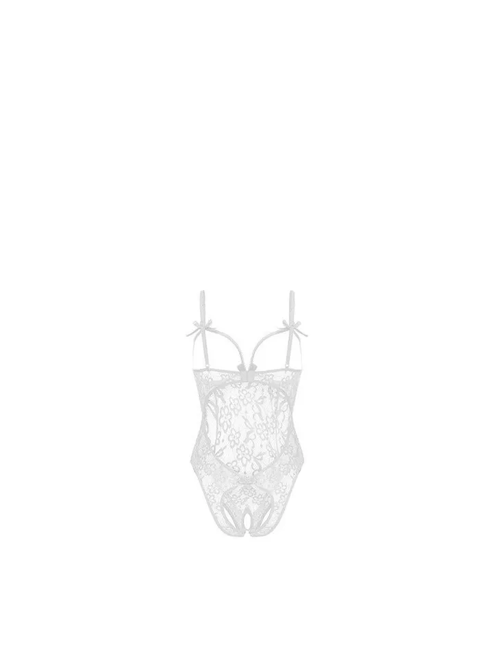 Women Lace Bustier Corset Top Spaghetti Strap Cami Crop Top
