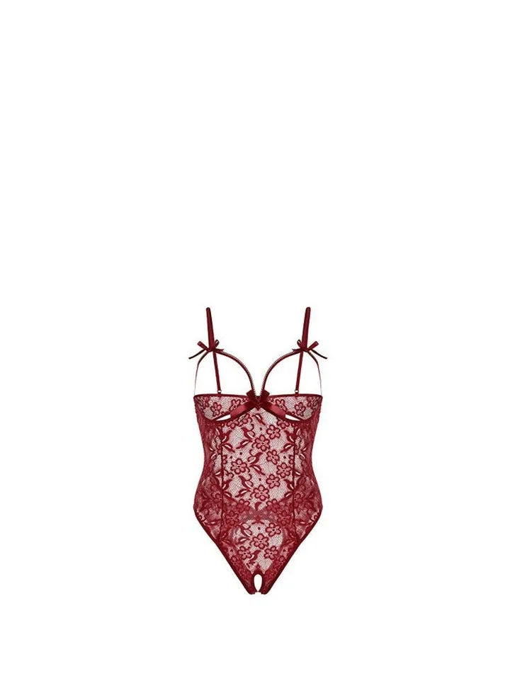 Women Lace Bustier Corset Top Spaghetti Strap Cami Crop Top