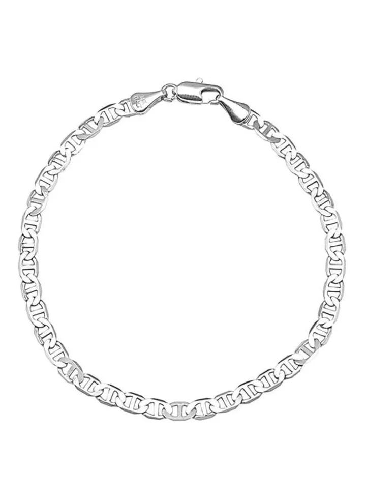 Silver Chain Link Bracelet