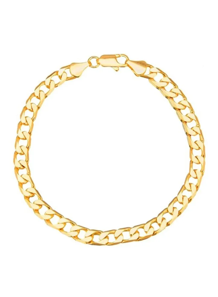 Gold Plated Link Chain Bracelet