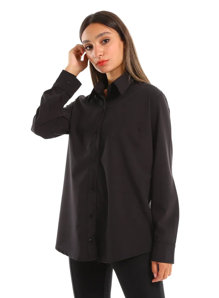 Women Long sleeve buttoned down shirt