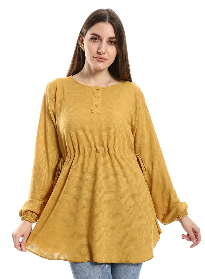 Women Plain Blouse With Long Sleeves