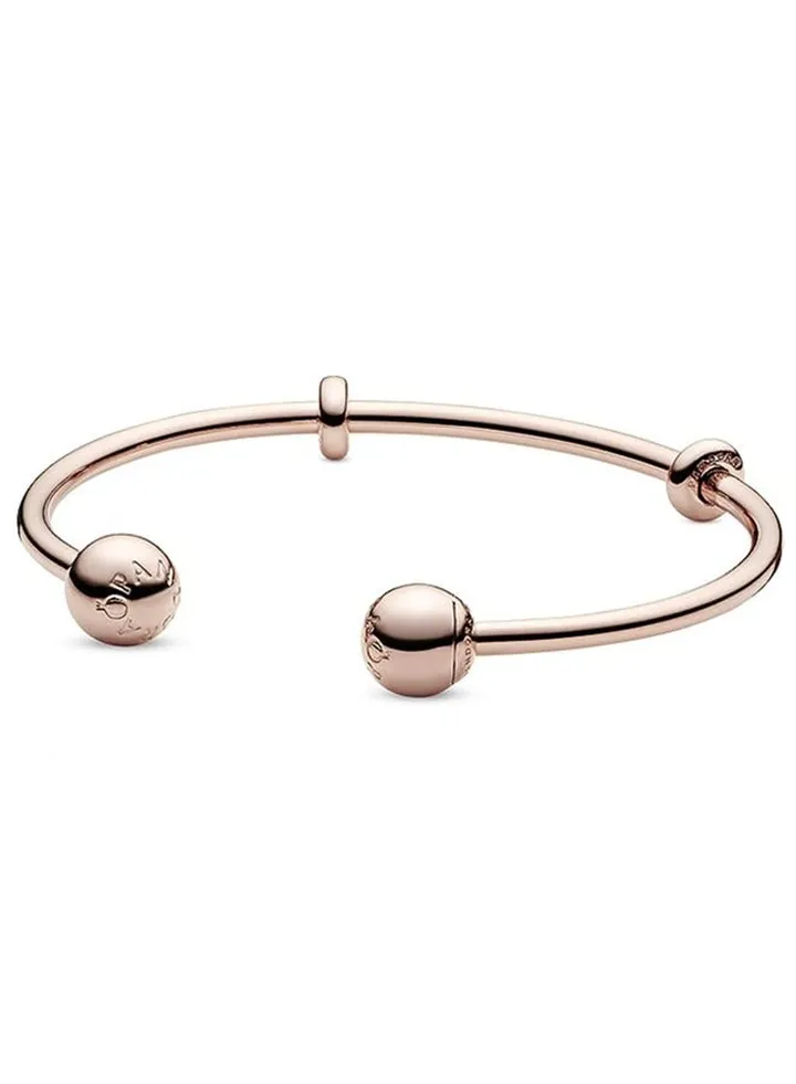 Pandora Moments Jewelry Women's Open Bracelet Rose Gold Bracelet 586477