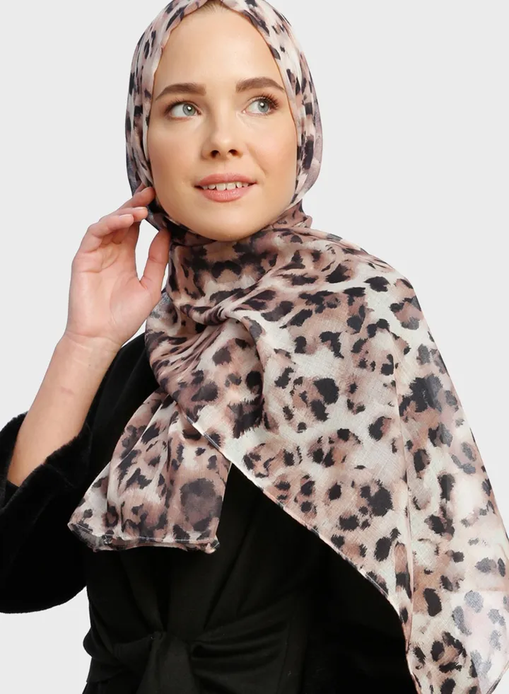 Leopard Print Scarf