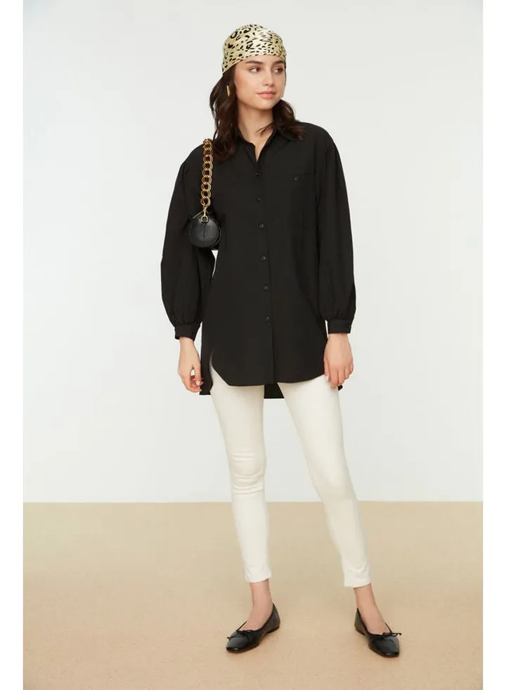 Woman Modest Shirt Black