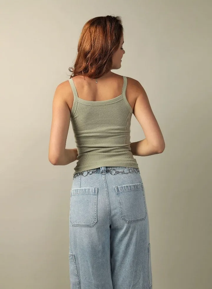 AE Cropped Classic Tank Top