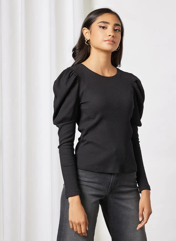 Ribbed Knit Top