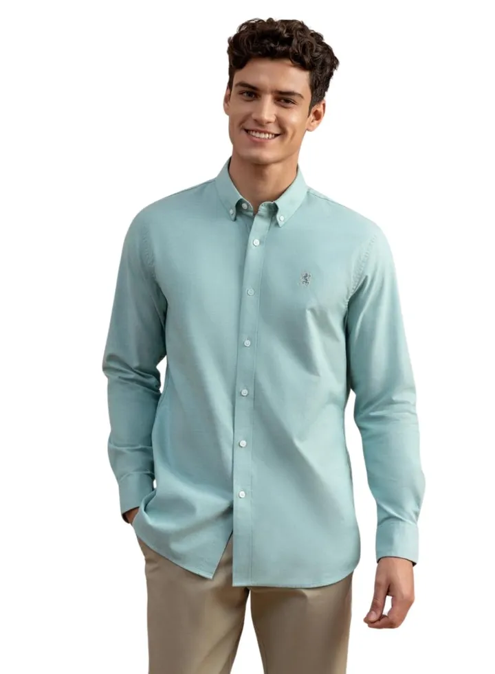 Men's Lion Oxford Shirt - Green