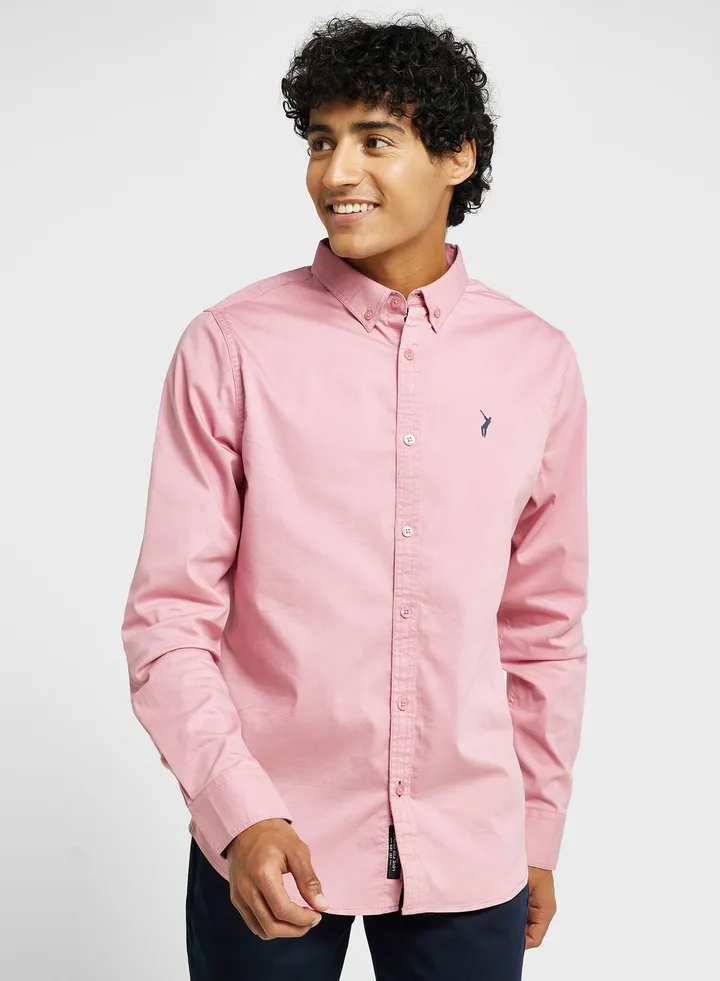 Thomas Scott Classic Slim Fit Opaque Cotton Casual Shirt