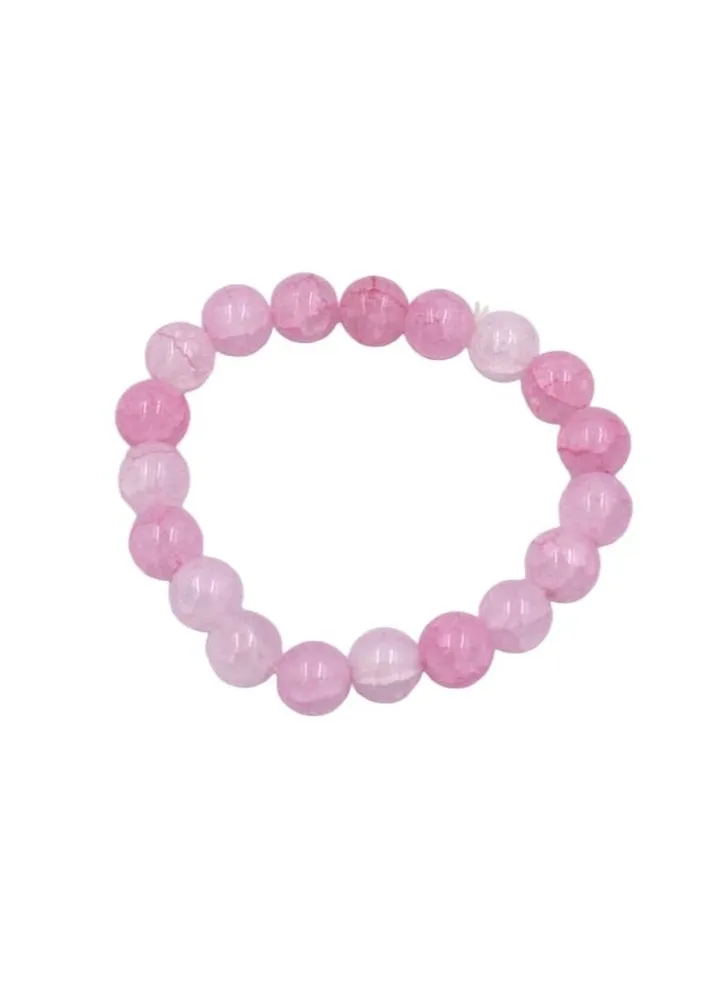 Fashion Stone Bracelet- Rose Pink