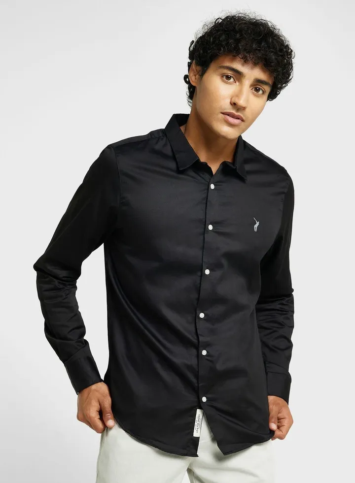 Thomas Scott Spread Collar Classic Slim Fit Casual Shirt