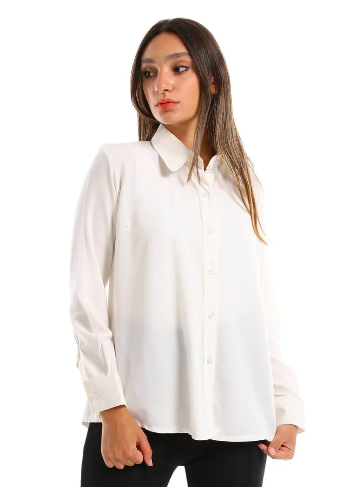 Women Long sleeve buttoned down shirt
