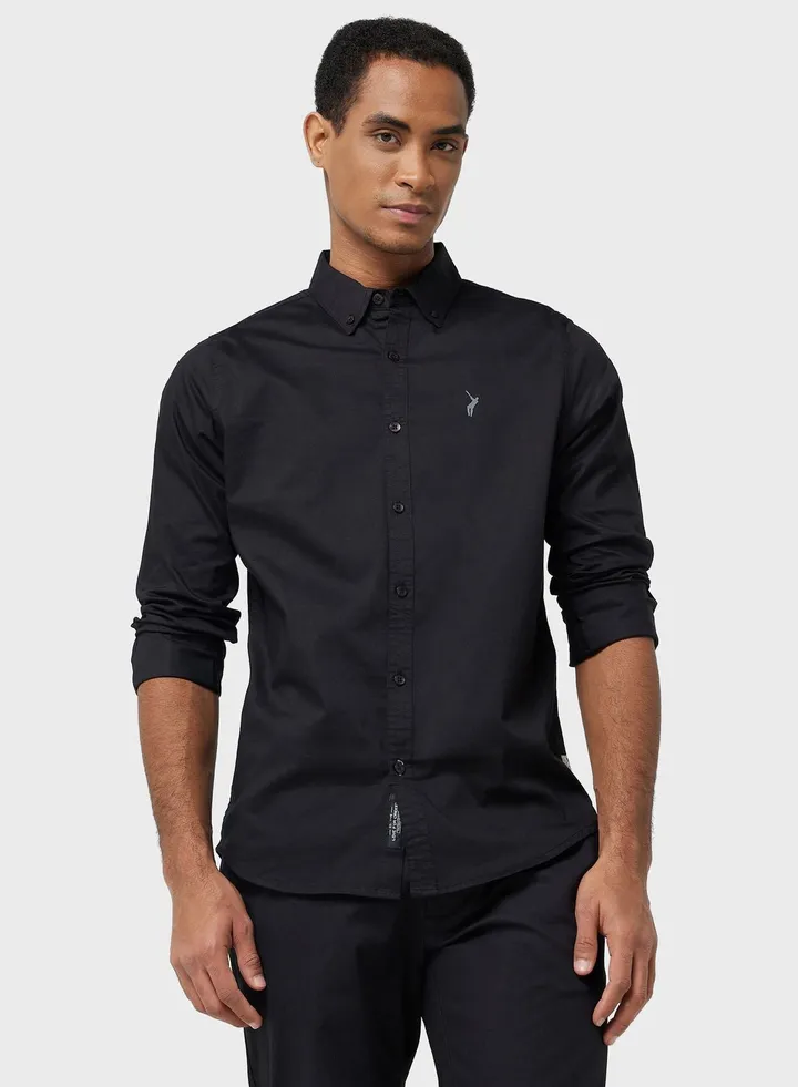 Thomas Scott Spread Collar Cotton Casual Shirt